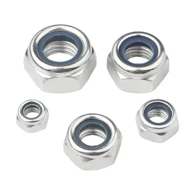 Din985 roestvrijstalen zeskantige nylon moer